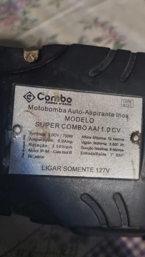 Bomba d'água auto aspirante 50 amperes 