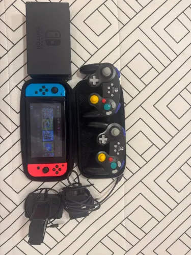 Nintendo Switch v2 vem com tudo da imagem tem 96 gigas 