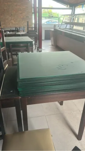 Vidros de mesas para restaurante