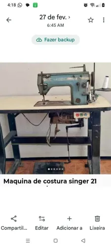 Máquina de Costura Industrial 21, Vender logo 1,000,00