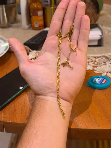 Colar Ouro tijolinho