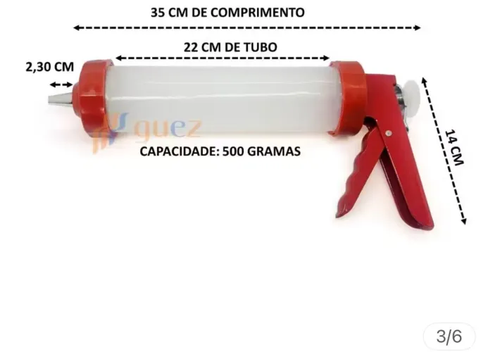 Aplicador/ pistola de recheio para Nutella/ doce de leite novo