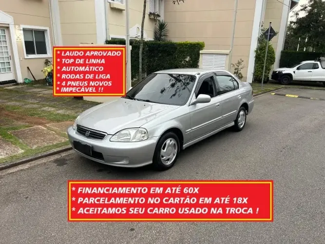 Honda Civic Sedan EX 1.6 16V Aut. 4P (nacion.) 1999