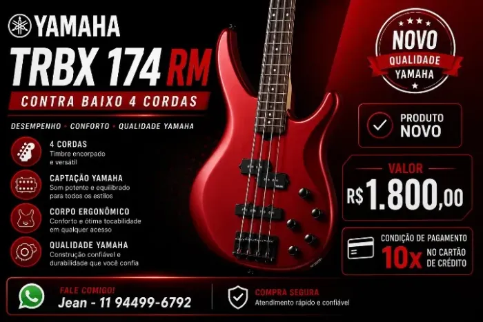 Baixo Yamaha TRBX 174RM