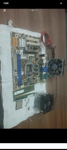 Kit placa mãe processador,cooler , memórias ram ,ssd