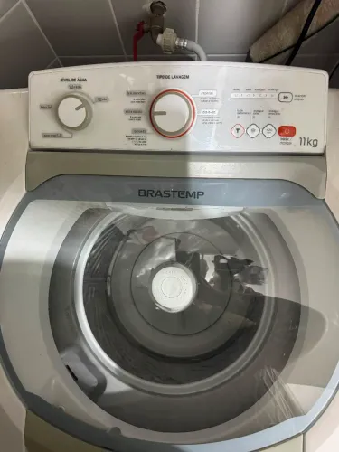 Máquina de lavar com defeitos. 