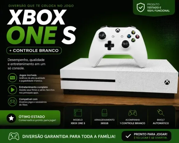 Xbox One S 365gb