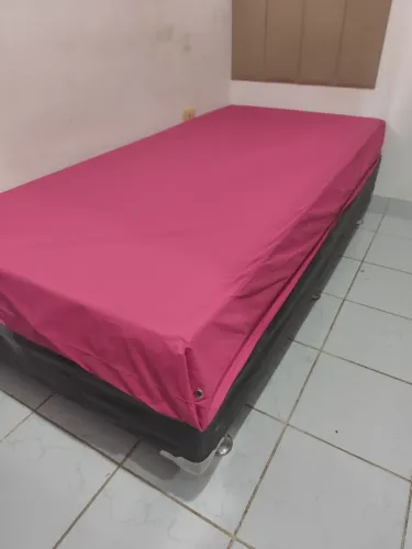 Cama box+colchão ortopédico+capa de colchão
