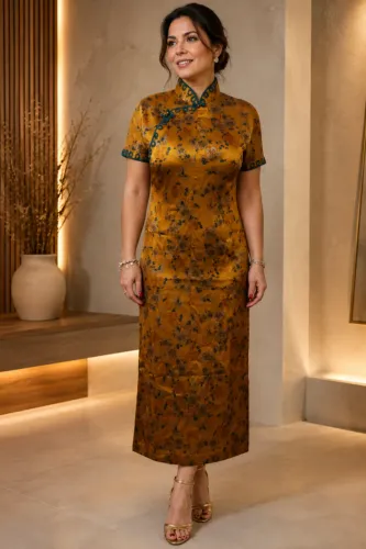 Vestido Oriental fino, SEDA DE AMOREIRA
