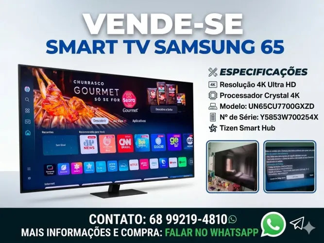 Smart TV 65" UHD 4K