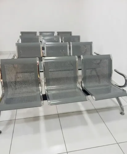 Longarina de Metal 3 Lugares Aeroporto / Recepção (Unidade ou Lote)