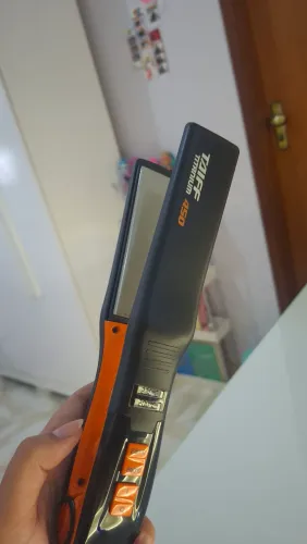 Chapinha Prancha Profissional Taiff Titanium 450 (Laranja e Preta) - Excelente Estado