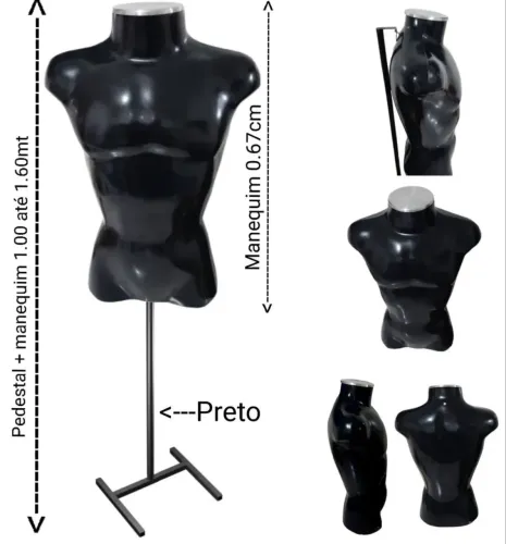 MANEQUIM + PEDESTAL + EXPOSITORES + CABIDES PARA LOJA