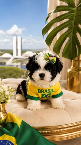 Filhote de shih Tzu fêmea mini