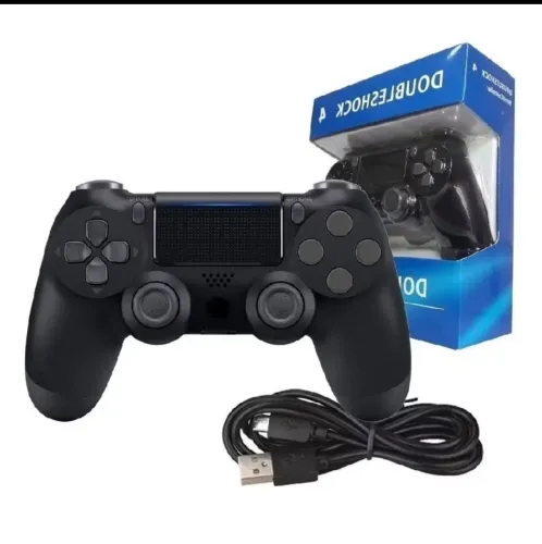Controle USB Com Fio Para Estilo DualShock 4 Para Ps4, PC e Notebook | Com Vibração e Cabo