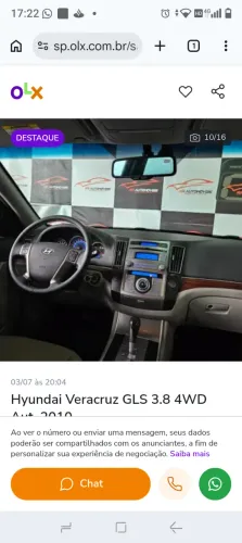 Hyundai Veracruz GLS 3.8 4WD Aut. 2010