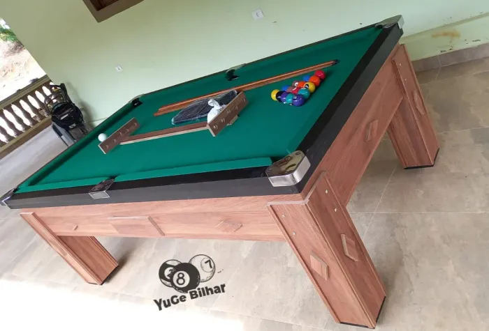 Mesa de bilhar mesa de sinuca campo de pedra ardósia (Bragança Paulista e região)