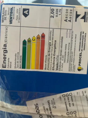 Ventilador novo na caixa