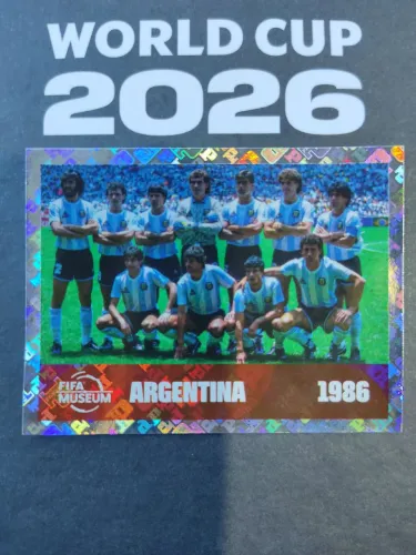 Figurinha FWC 14 - Seleção Argentina 1986