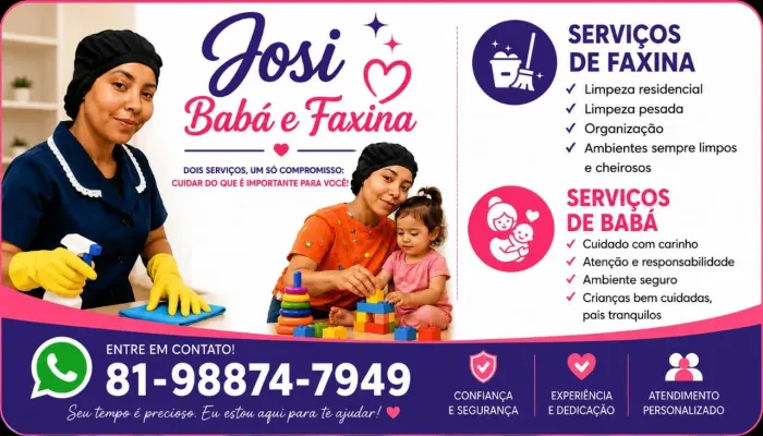 Faxina e Babá