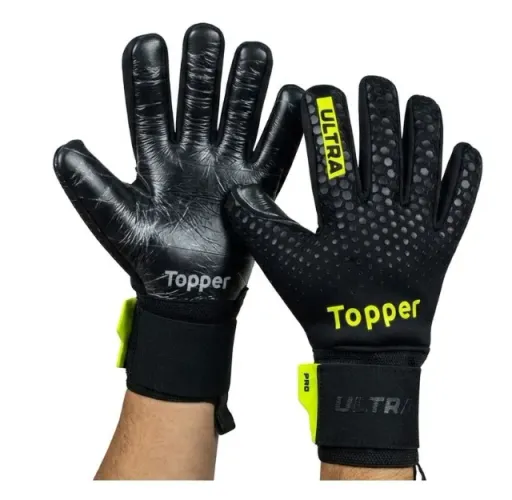 Luva Goleiro Topper ULTRA Fingersavers tamanho 9 ou 10