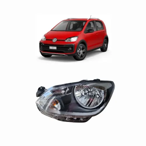 Farol LE Volkswagen UP 2014/2016 Original Friso Cromado 