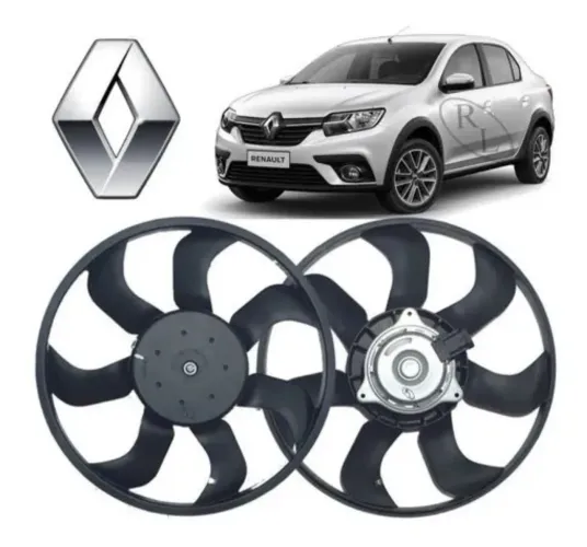 Eletroventilador ventoinha radiador Renault sandero