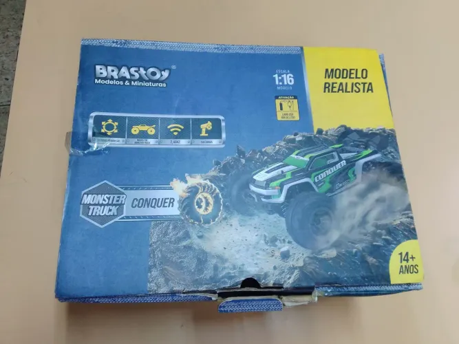 Carrinho controle remoto 4x4 funciona a (bateria)