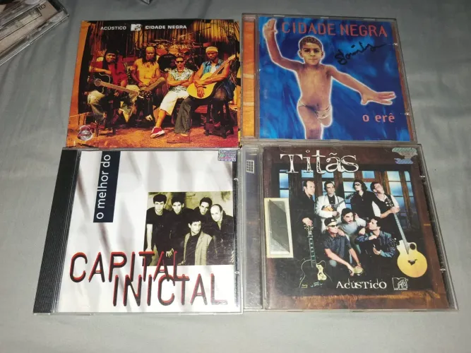 Cds cidade negra/capital inicial/ Titãs