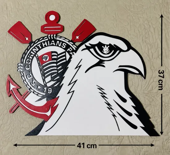 Símbolo Gaviões da Fiel em mdf
