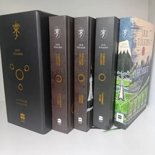 Box Senhor dos Anéis capa dura + O Hobbit capa dura + Poster
