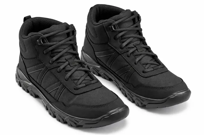 Bota Masculina Quechua NH100 Mid Original Para Trilha Preta
