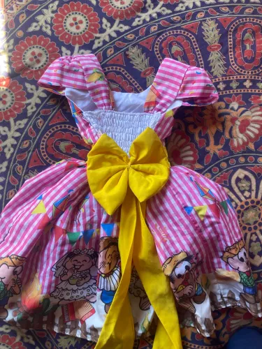 vestido de festa junina infantil