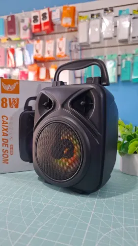 Caixa de som Multimidia Bluetooth Cartão De Memoria FM Recarregável 8W Altomex Al-5308