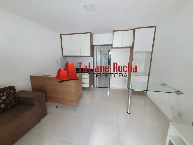 Alugo excelente kitnet semi mobiliado no Condomínio Downtown Flat.