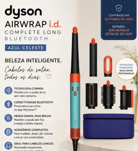 DYSON AIRWRAP id, modelador de cabelo 220v c/ NF e garantia compro em out. 2026 na Itália