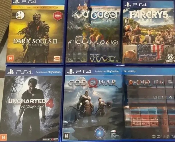 Coleção de Jogos PlayStation 4 - Diversão Garantida!