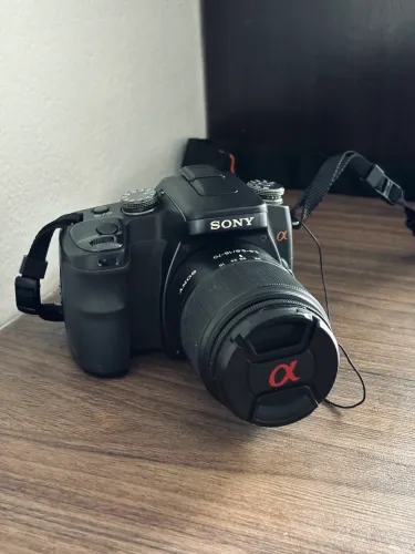 Câmera DSLR Sony Alpha A100 - Kit Completo na Caixa (Leia a descrição)