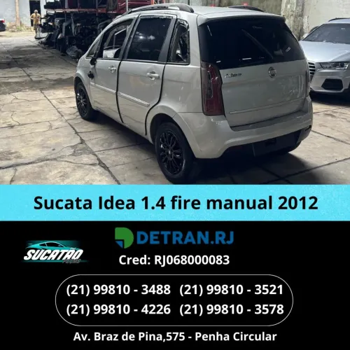 SUCATA DE FIAT IDEA 1.4 MANUAL 2012!!