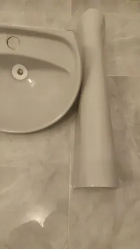 Conjunto pia para banheiro ( cinza claro)