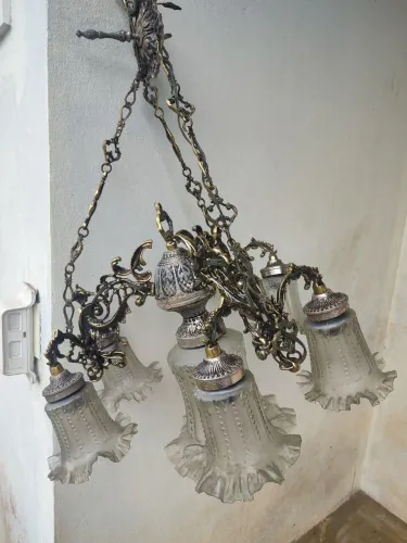 Lustre antigo bronze