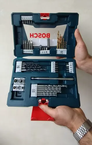 Jogo de ferramentas Pontas e Brocas Em Titânio V-line 48 Peças Bosch