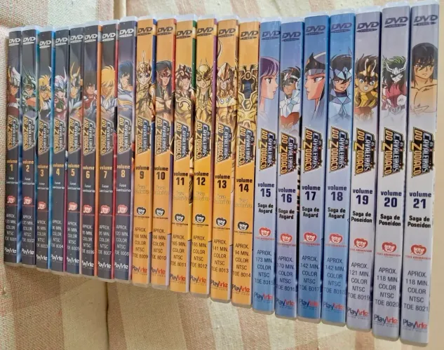 Coleção completa Cavaleiros do Zodíacos (DVD)