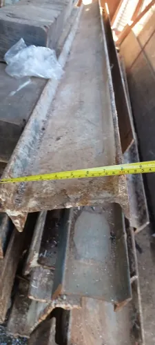 VIGA I DE FERRO COM 4,00MTS DE COMPRIMENTO X  20CM LARGURA  /// R$1000,00 