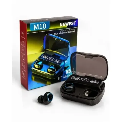 Fone Bluetooth M10 Sem | Bluetooth 5.3 Display LED