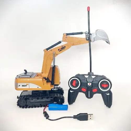 Escavadeira de Brinquedo Controle Remoto 6 Canais Nova