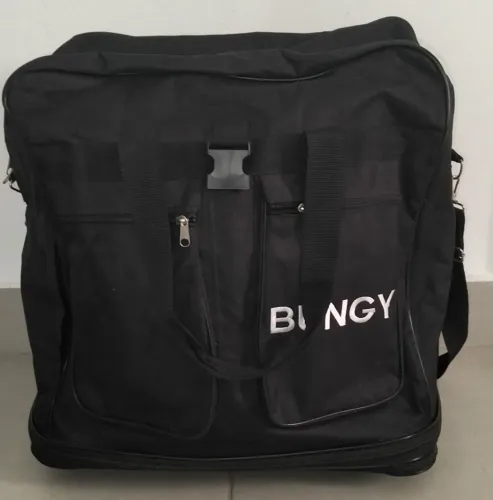 Mala Sacola Expansível Gigante Bungy Com Rodinhas (Semi-nova)
