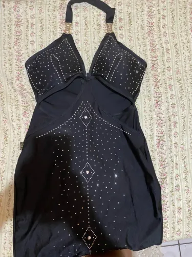vestido de festa império gold M