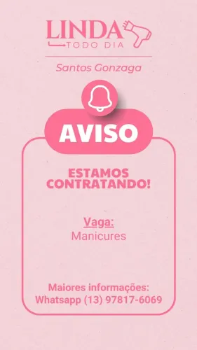 Contrata-se Manicure