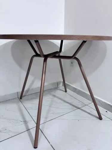 Mesa De Jantar Redonda 1m 1588 Carraro Freijó/rose